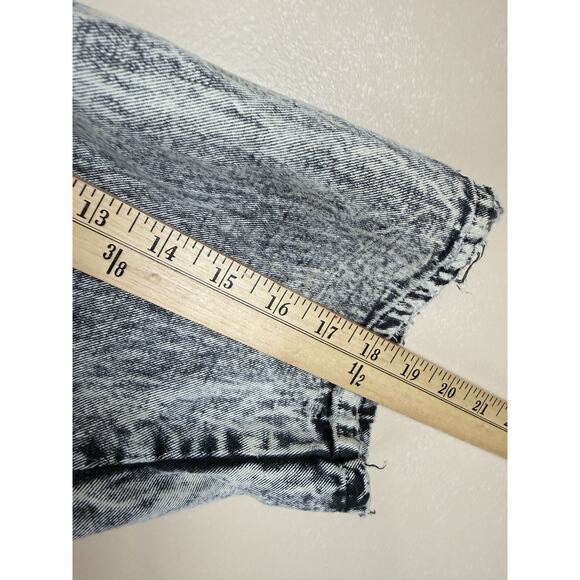 Vintage Jumpsuit – Women’s Studded Wrap Style, Size M Acid Wash Gray - Picture 11 of 16